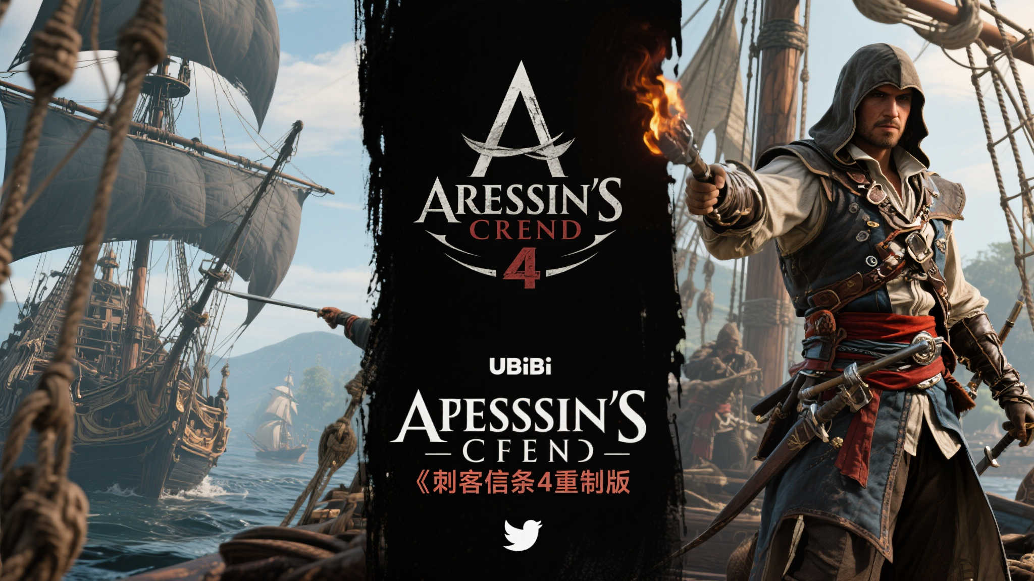 《刺客信条4重制版》悬念揭晓,育碧官方暗示神秘消息 《刺客信条4重制版》悬念揭晓,育碧官方暗示神秘消息